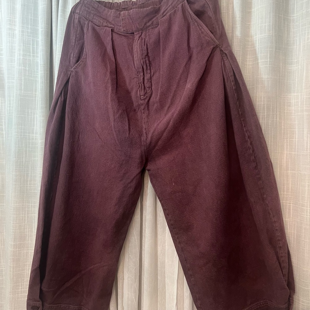 Free people women’s pants size large purple